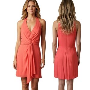 HAUTE HIPPIE "Trails End" Twist Front Silk Mini Dress - Size 4